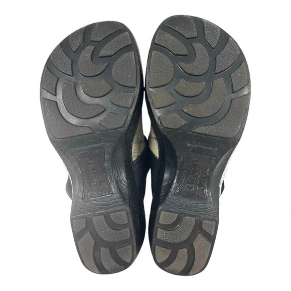 Born Della Plaid Leather Slip On Mules Clogs Slides Comfort Bohemian Boho Chic - Picture 10 of 12